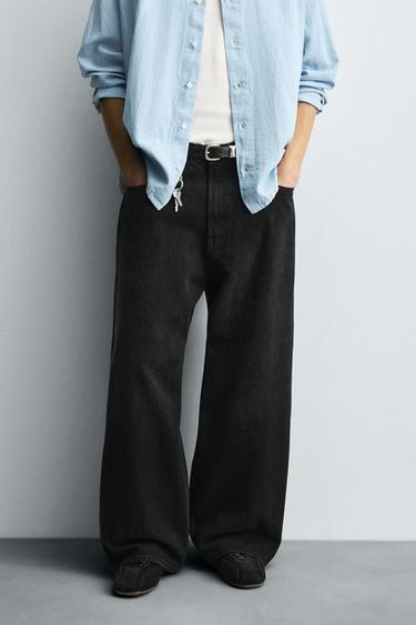 JEANS BAGGY FIT - Carvão da Zara