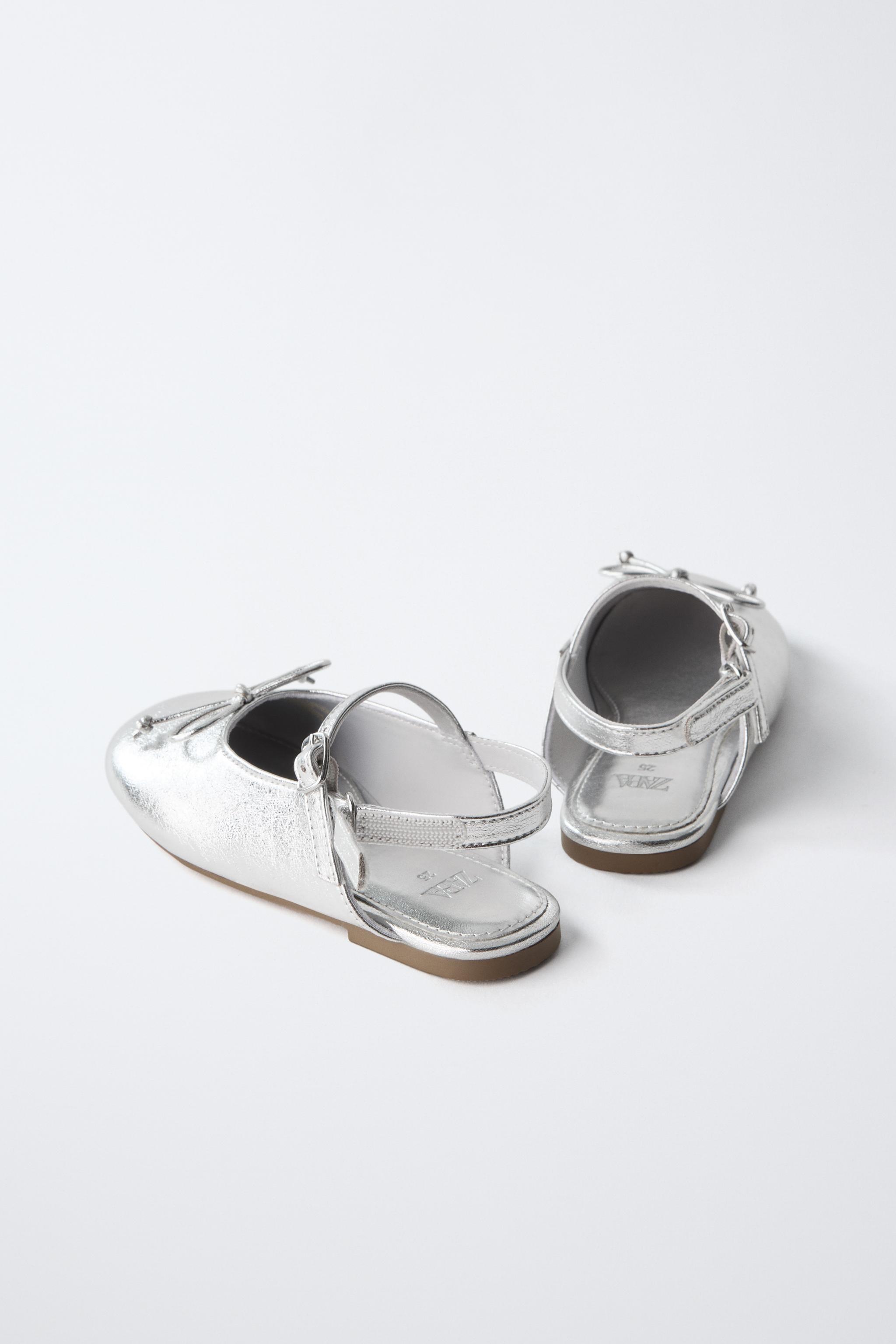 METALLIC SLINGBACK FLATS