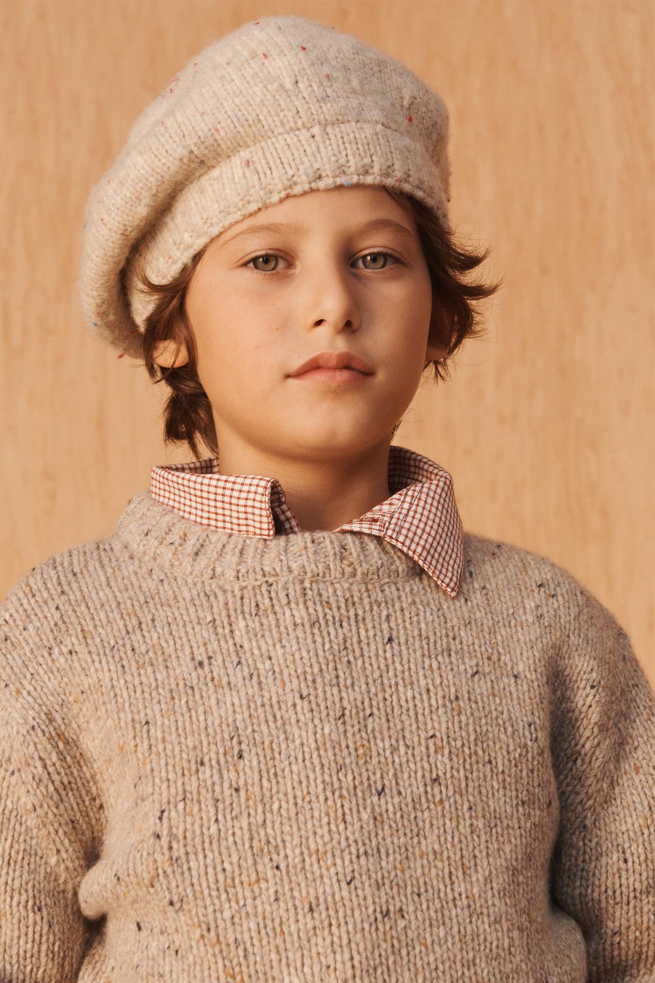 FLECKED KNIT BERET LIMITED EDITION