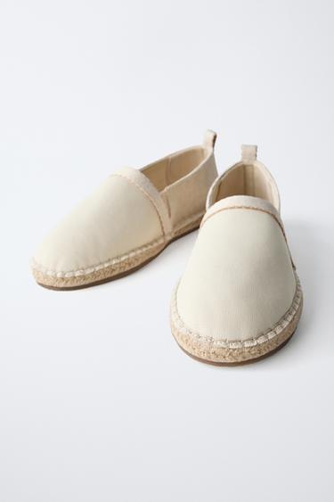 CHAUSSURES EN JUTE TISSÉ - Blanc écru de Zara - Image 2