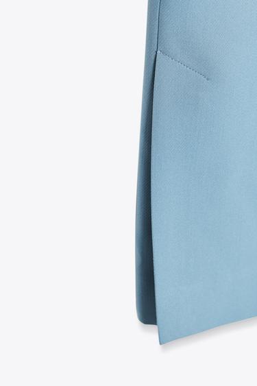 FLARE TROUSERS WITH SIDE VENTS - Blue by Zara - Image 7