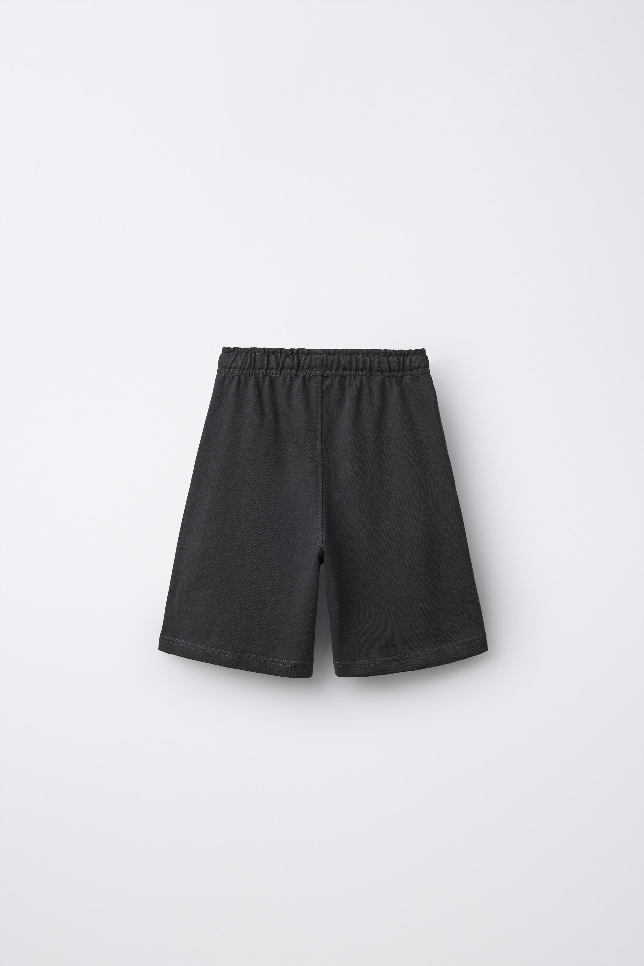 ENSEMBLE T-SHIRT DOUBLE MANCHE ET SHORT À CARREAUX DAMIER