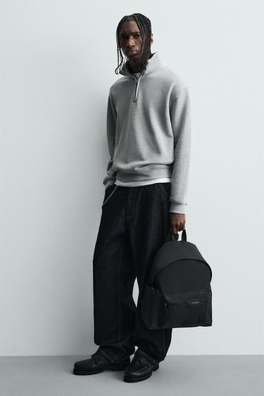 RUBBERISED BACKPACK - Black by Zara - Image 0