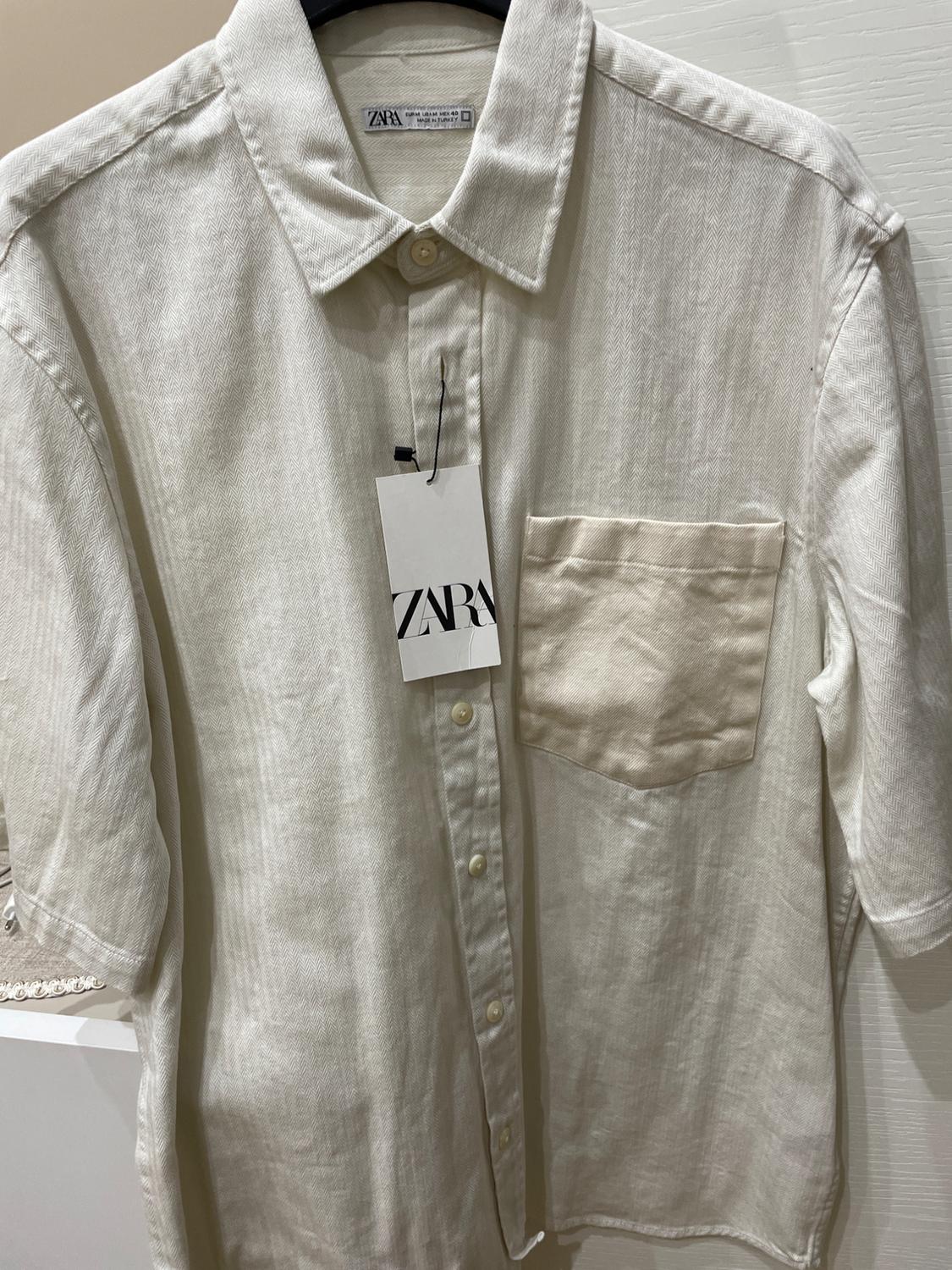 TEXTURED COTTON SHIRT - Image 3