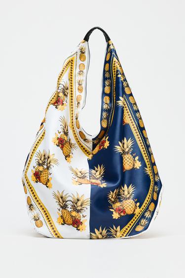MULTI-COLOURED PRINT SHOPPER - Multicoloured by Zara