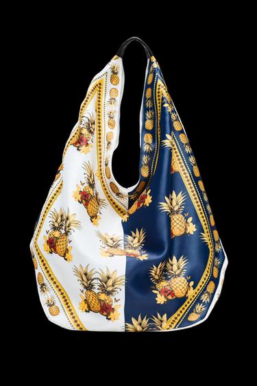 Zara MULTICOLORED PRINT SHOPPER - Multi-color - Image 0