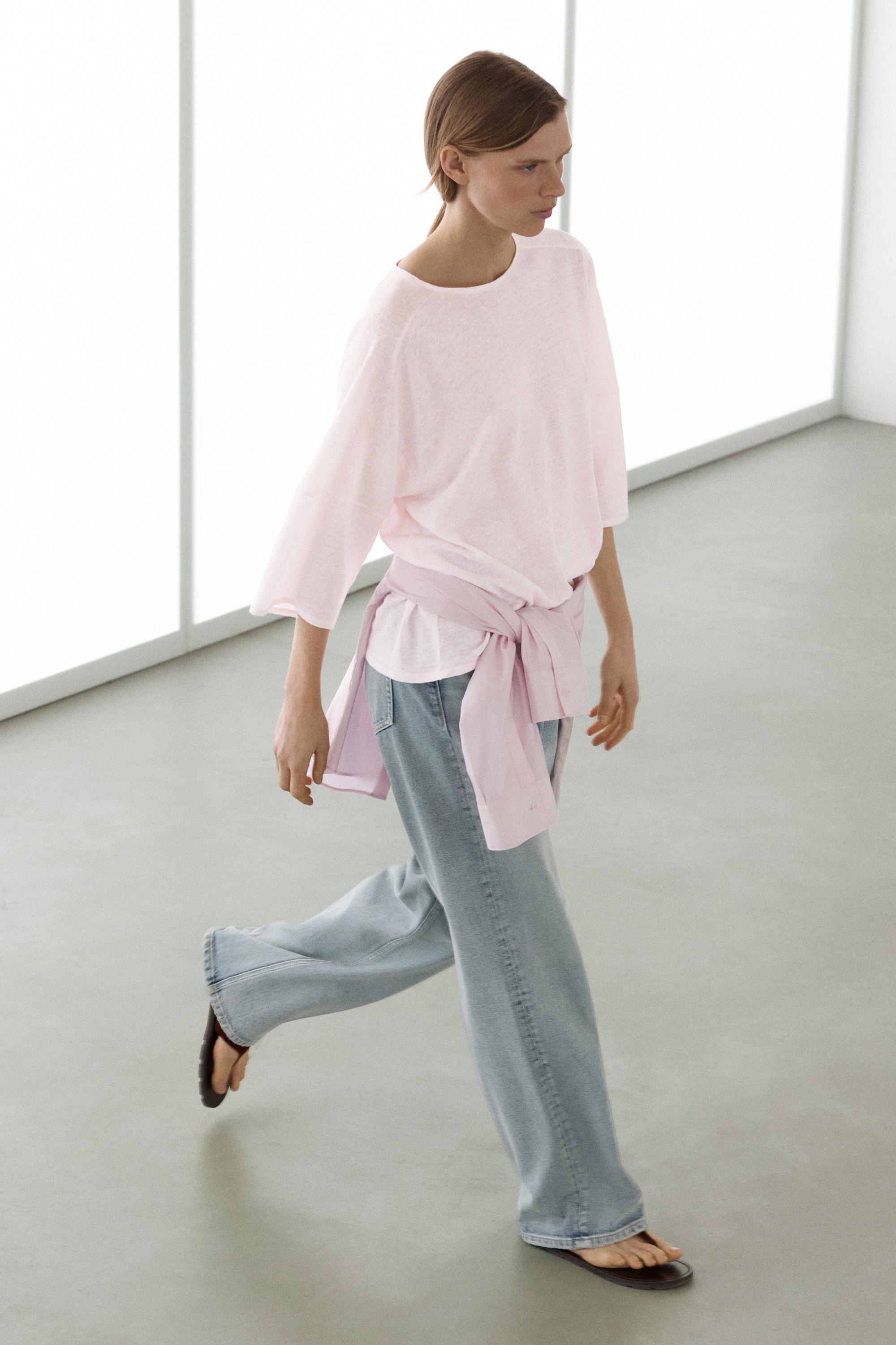 Linen blend T-shirt