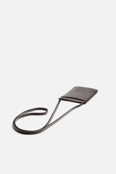 SAC BANDOULIÈRE EN CUIR - Marron de Zara - Image 1