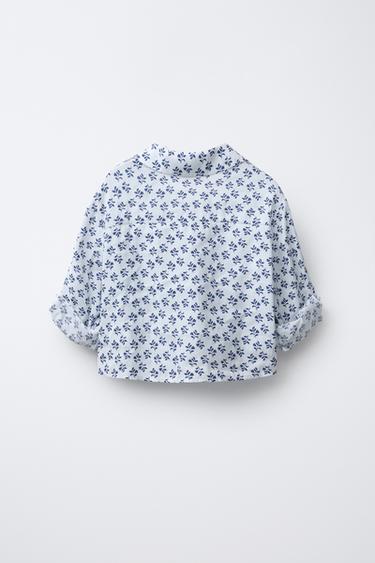KNOT PRINT SHIRT - Mid-blue by Zara - Image 2