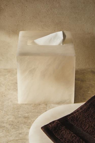 ALABASTER TISSUE BOX - White by Zara - Image 5