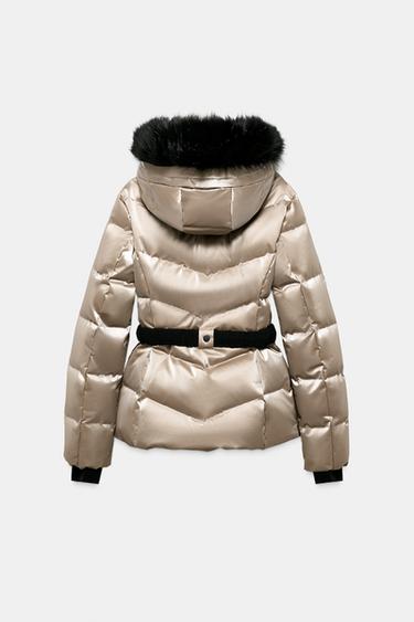 WATER-RESISTANT WINDPROOF DOWN JACKET RECCO® TECHNOLOGY SKI COLLECTION - Gold by Zara - Image 7