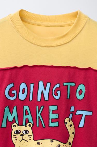 TIGER PATCH T-SHIRT - Ochre by Zara - Image 2