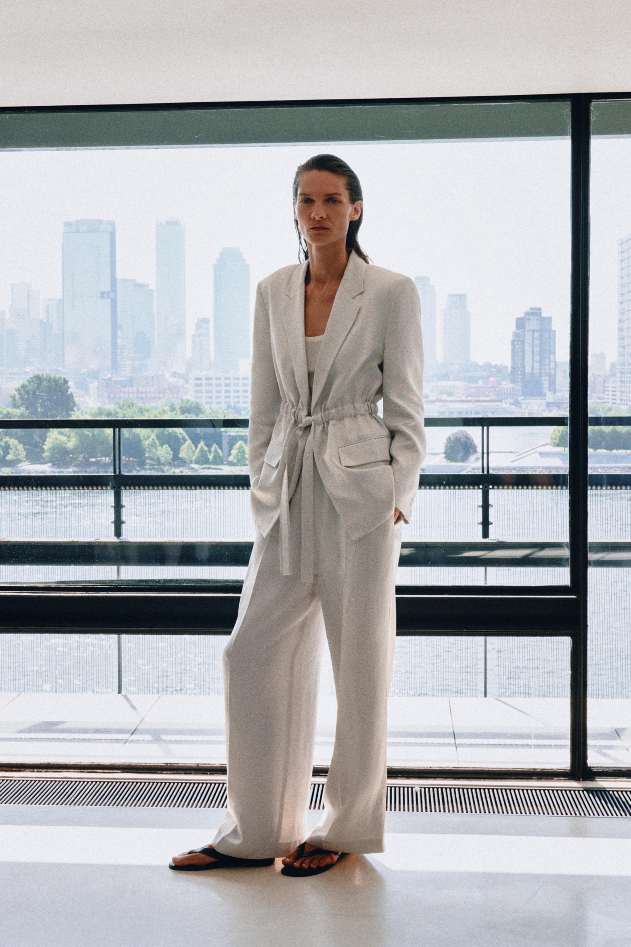 Женские брюки Zara ZW COLLECTION FLOWY PANTS