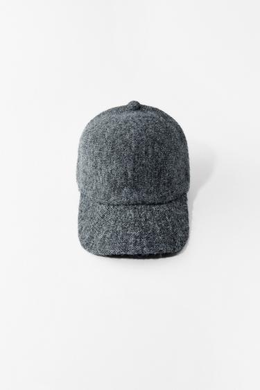 LACE-UP KNITTED CAP - Grey by Zara