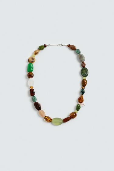 Zara CONTRAST BEAD NECKLACE - various