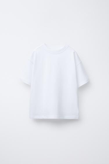 CAMISETA LISA MEDIUM WEIGHT - blanco de Zara