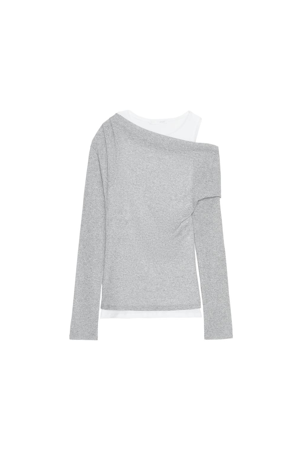 ASYMMETRIC LAYERED EFFECT T-SHIRT - image 3