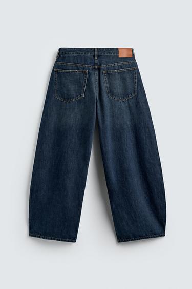 BALLOON FIT JEANS - Dark navy by Zara - Image 7