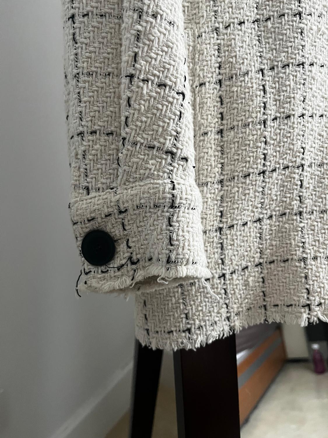 TEXTURED CHECK OVERSHIRT - Image 4