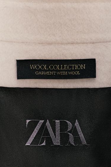 VESTE AVEC LAINE FERMETURE ÉCLAIR ZW COLLECTION - Écru de Zara - Image 11