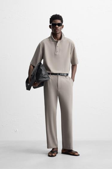 FLIESSENDES RELAXED-FIT-SET - Gestreift von Zara