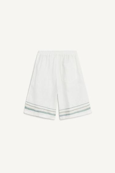 STRP SHRT ST - Écru / Vert de Zara - Image 5