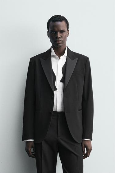 WOOL BLEND SLIM FIT DINNER JACKET - Black by Zara
