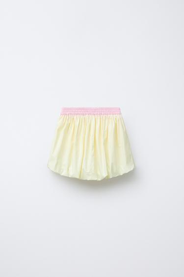 TECHNICAL BALLOON SKIRT - Light yellow by Zara - Image 1