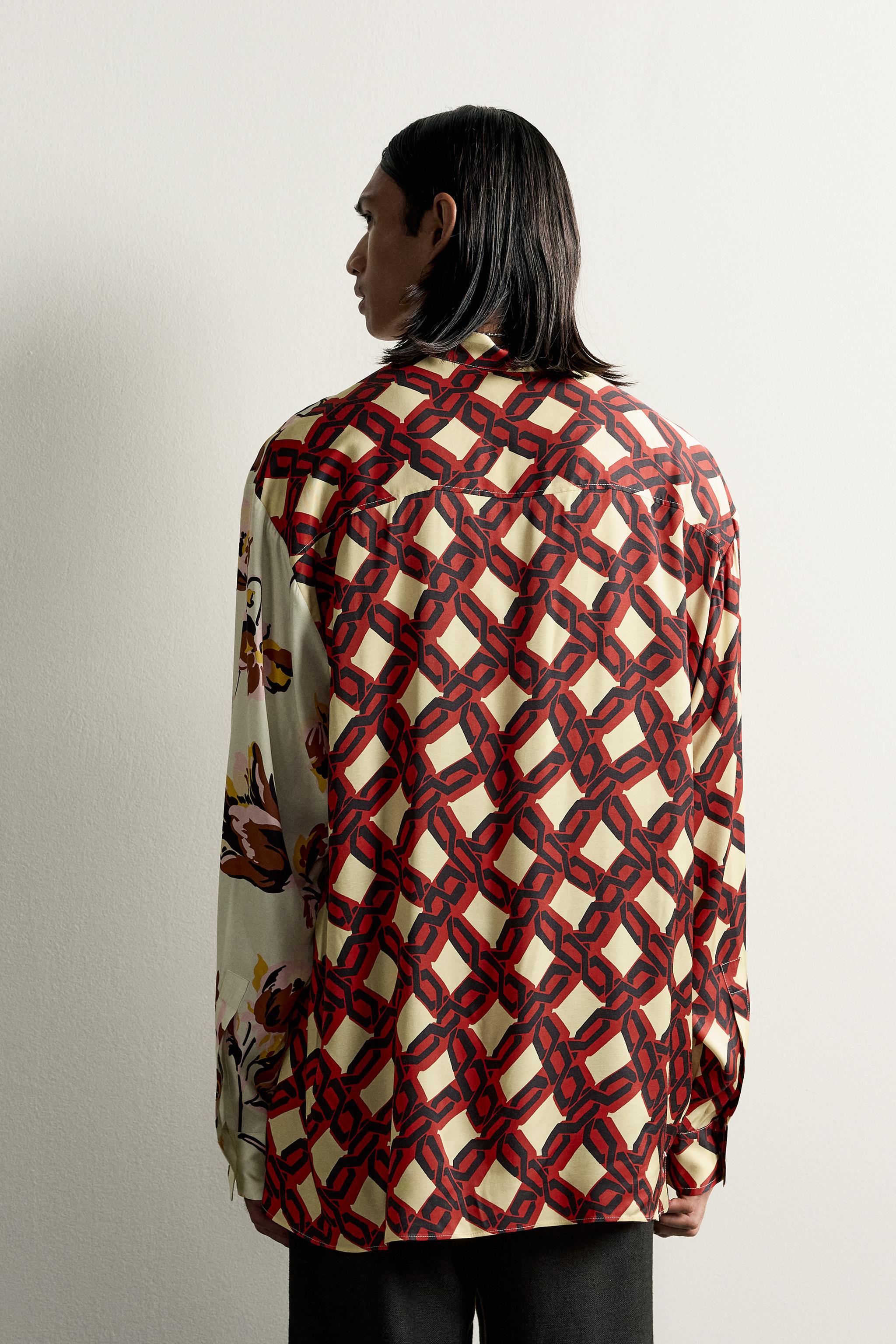 LIMITED EDITION MIXED PRINT OVERSIZED SHIRT