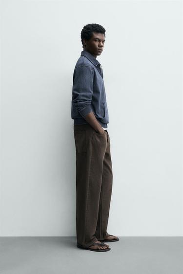 POLO REGULAR FIT EFFET DÉLAVÉ - Bleu de Zara - Image 3