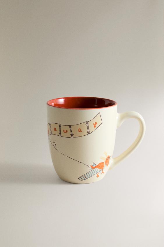 KINDER-KERAMIKTASSE DINOSAURIER - Bunt von Zara - Bild 0