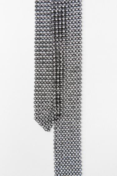 COLLIER CRAVATE STRASS - Argent de Zara - Image 1