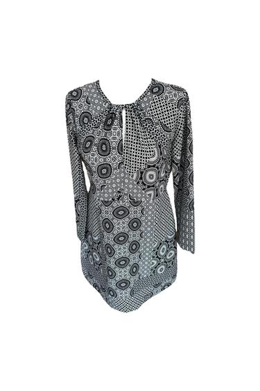 PAISLEY PRINT MINI DRESS