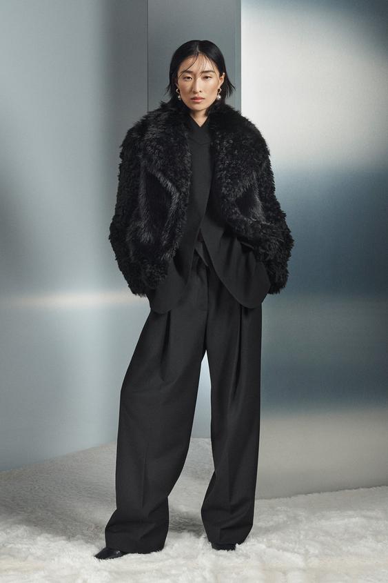 BLAZER CON LANA ZW COLLECTION - Negro de Zara - Imagen 0