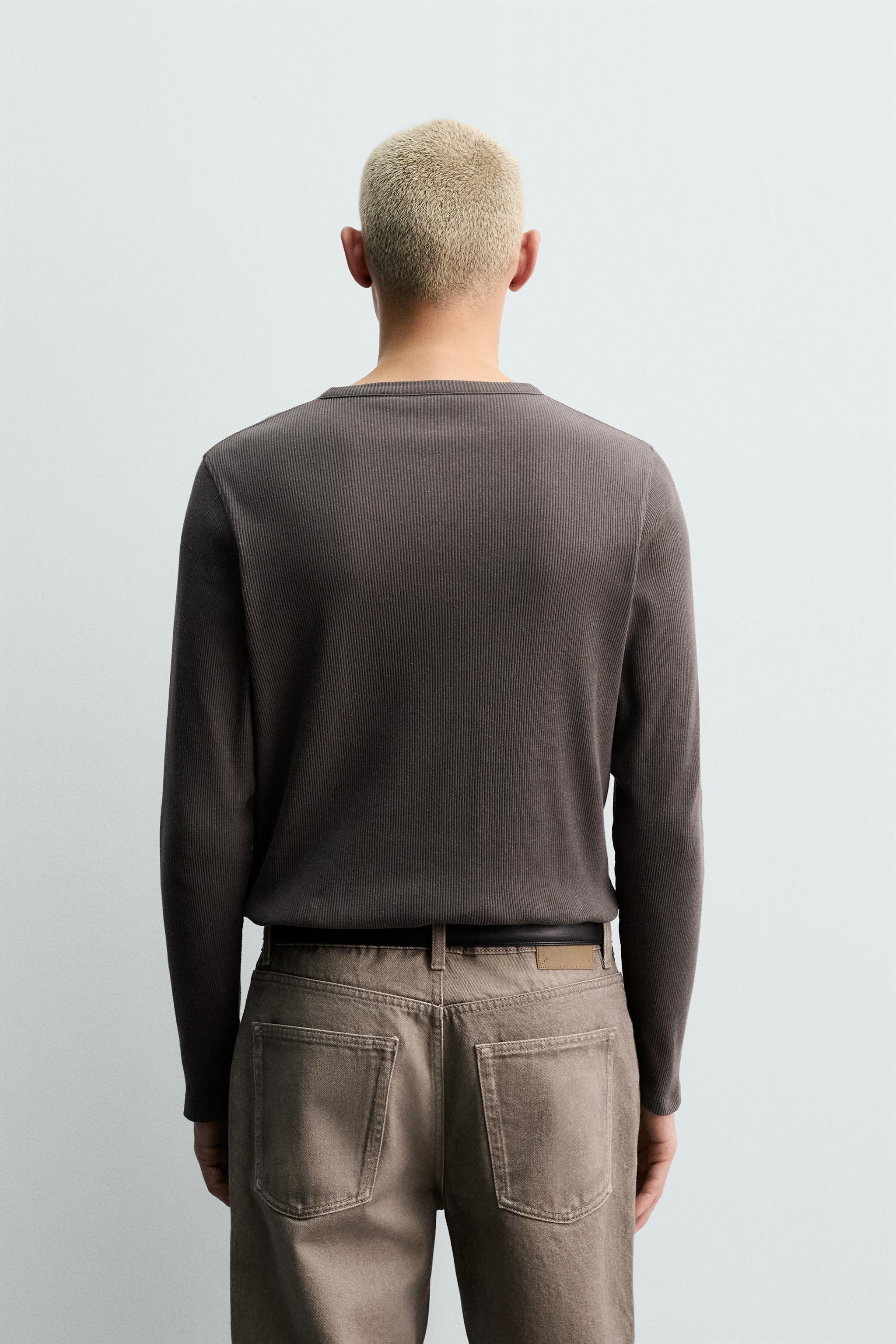 COTTON-HEMP BAKER COLLAR T-SHIRT