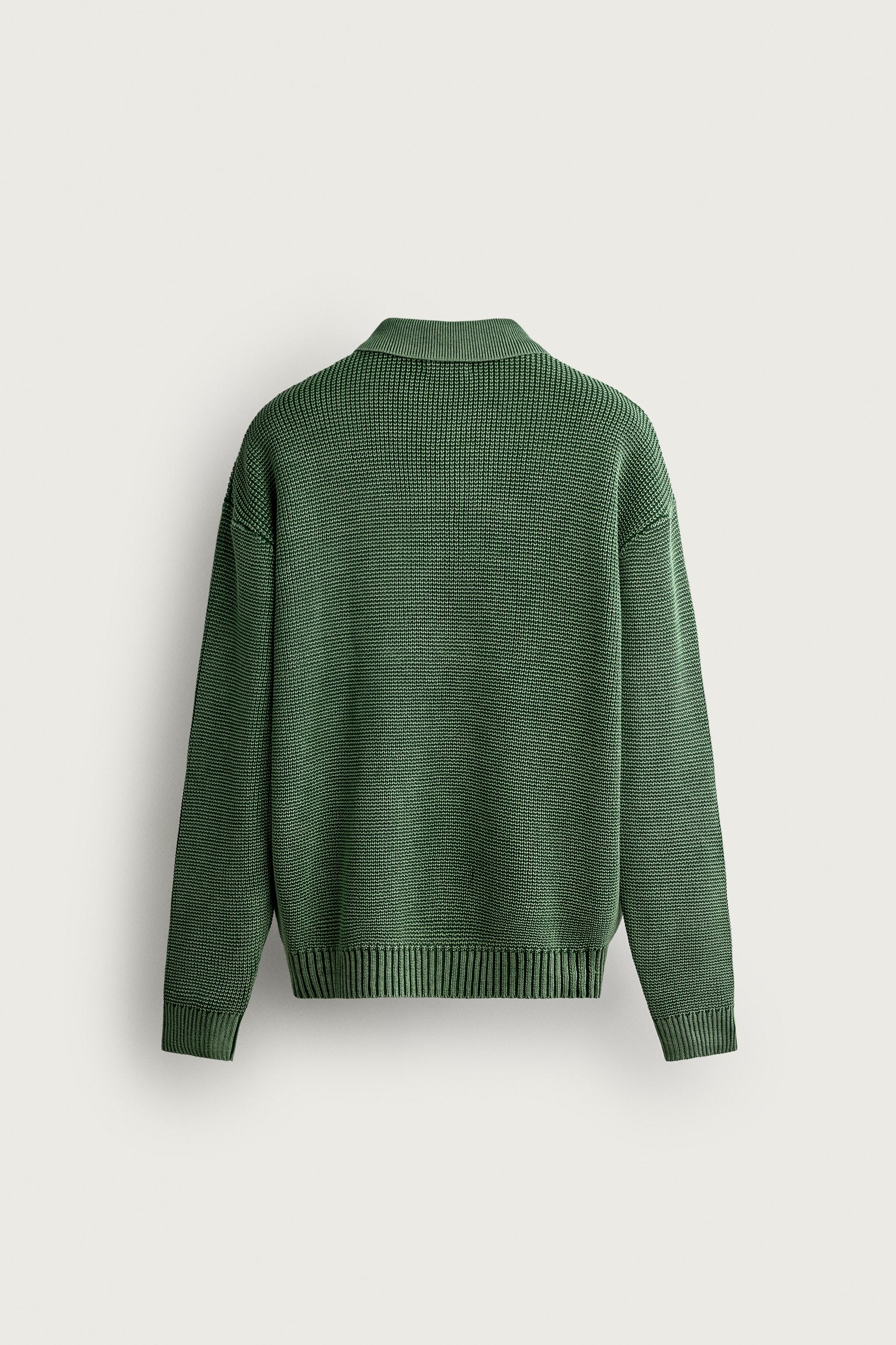 WASHED COTTON KNIT POLO