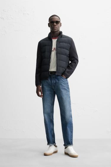 CAZADORA COMBINADO ACOLCHADO - Marino de Zara