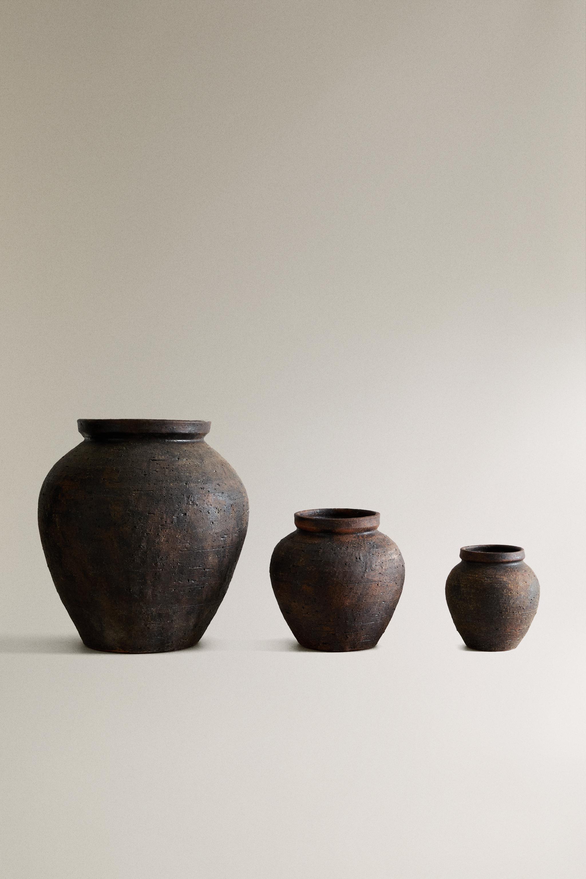 Vase Design en Céramique Cabisy 46cm Marron | Leroy Merlin Vase Design en Céramique Cabisy 46cm Marron | Leroy Merlin