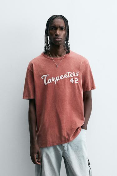 CAMISETA LAVADA BORDADO - Caldero de Zara - Imagen 0