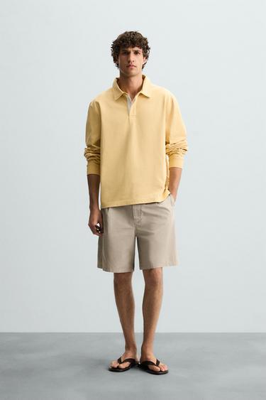 CONTRAST POLO SHIRT - Yellow by Zara - Image 0