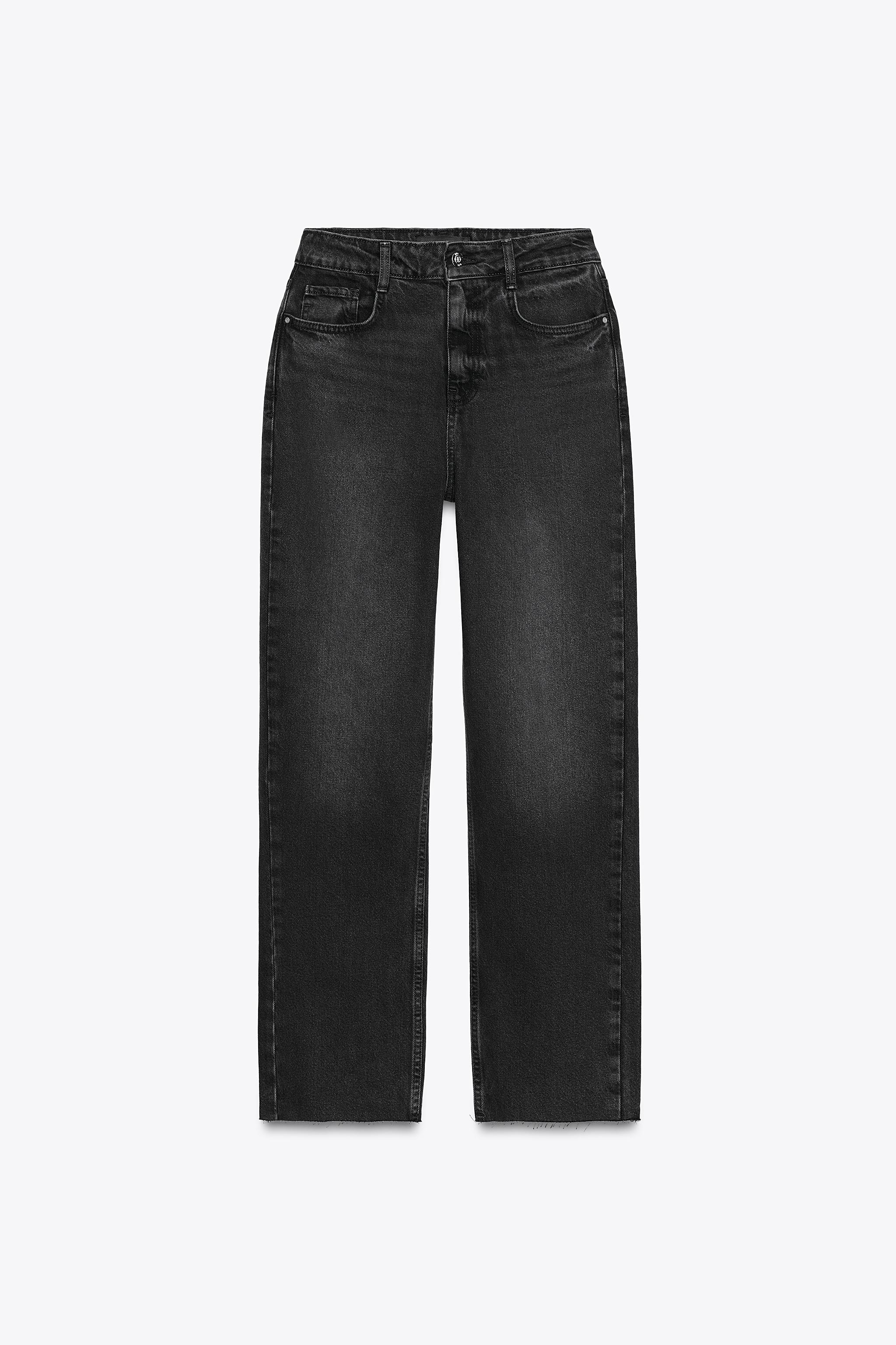 JEANS Z.02 STRAIGHT ANKLE HIGH-WAIST - Ecru | ZARA Georgia