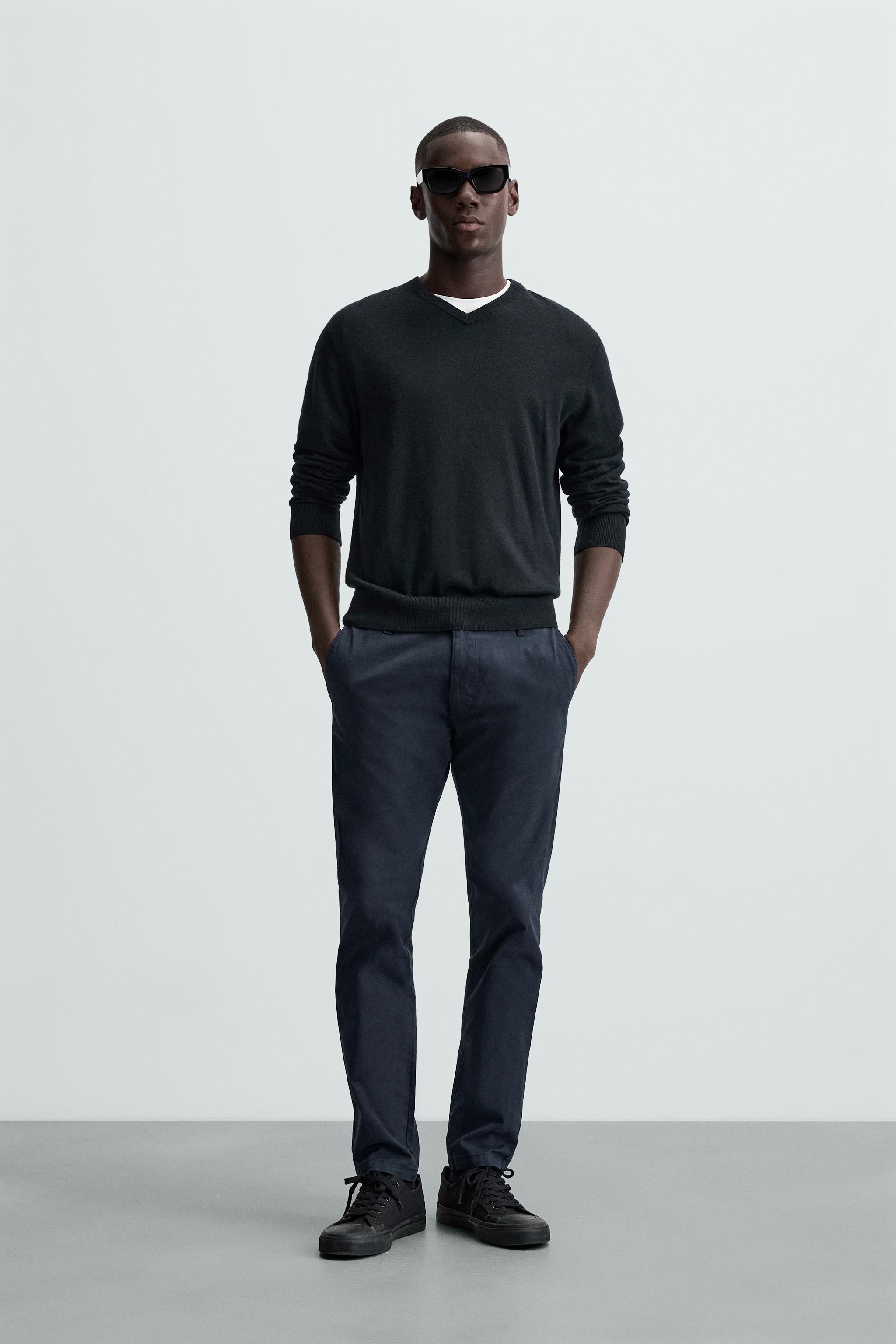 CALÇA CHINO SKINNY FIT - Azul-marinho | ZARA Brasil