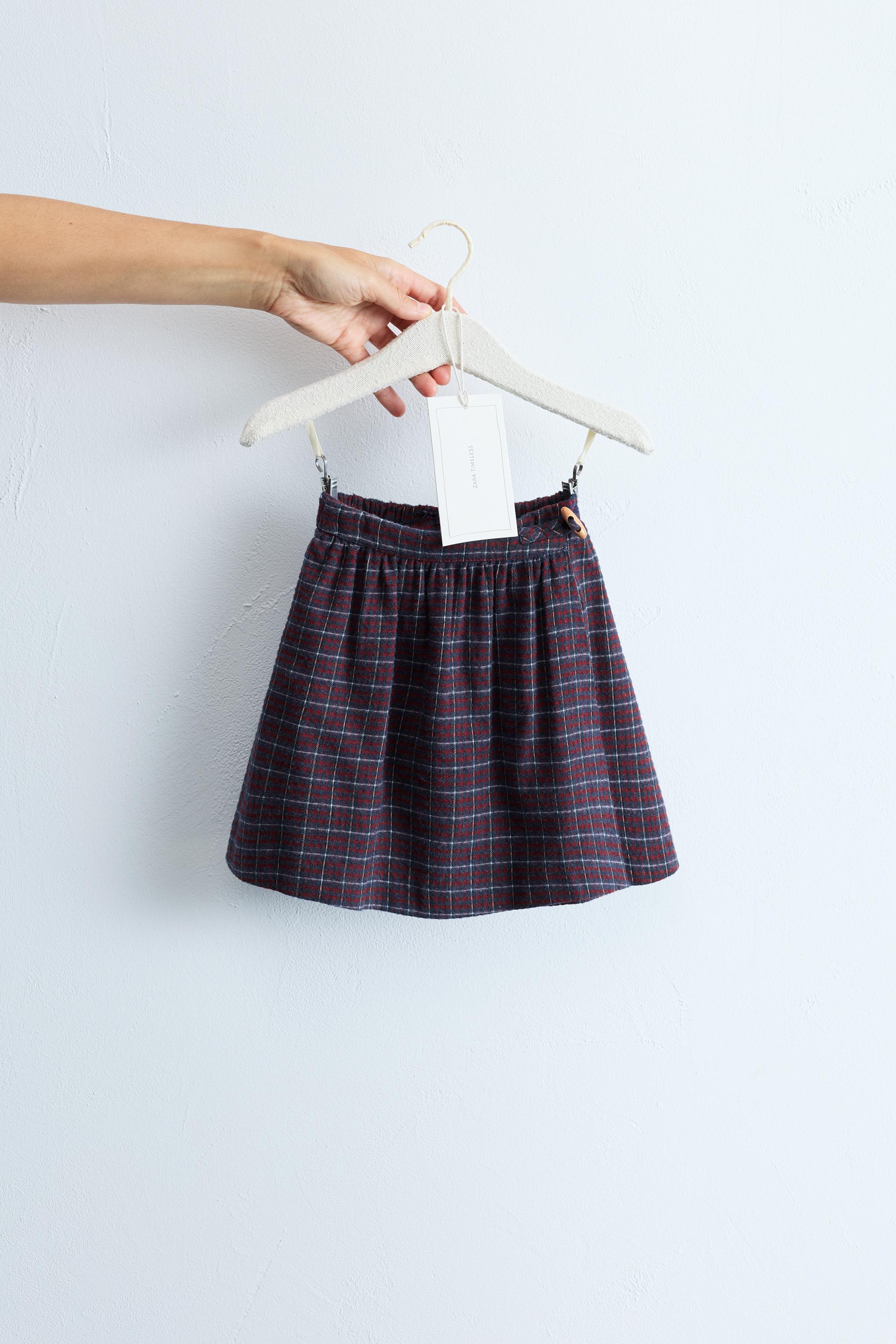 ZARA TIMELESS - CHECK PRINT SKIRT