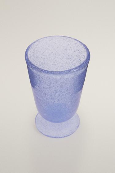 BUBBLE GLASSWARE GOBLET — Blue 2