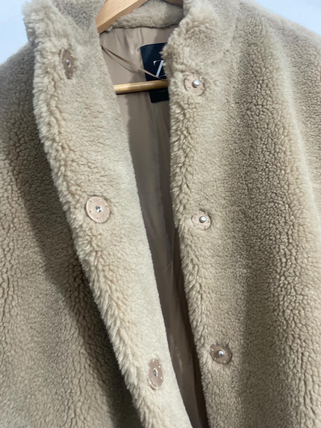ZW COLLECTION FAUX SHEARLING BOMBER JACKET - Image 2