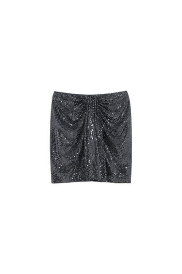 FALDA MINI LENTEJUELAS