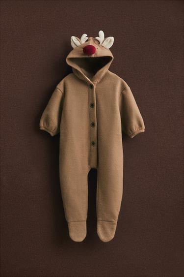 Zaras SPARKDRÄKT FÖR BEBIS, JULREN - Brun