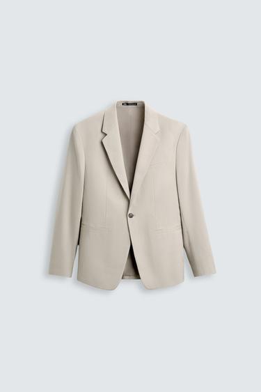 BLAZER TRAJE ESTRUCTURA - Tostado de Zara