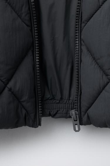 VESTE REMBOURRÉE À CAPUCHE AMOVIBLE - Plomb de Zara - Image 7