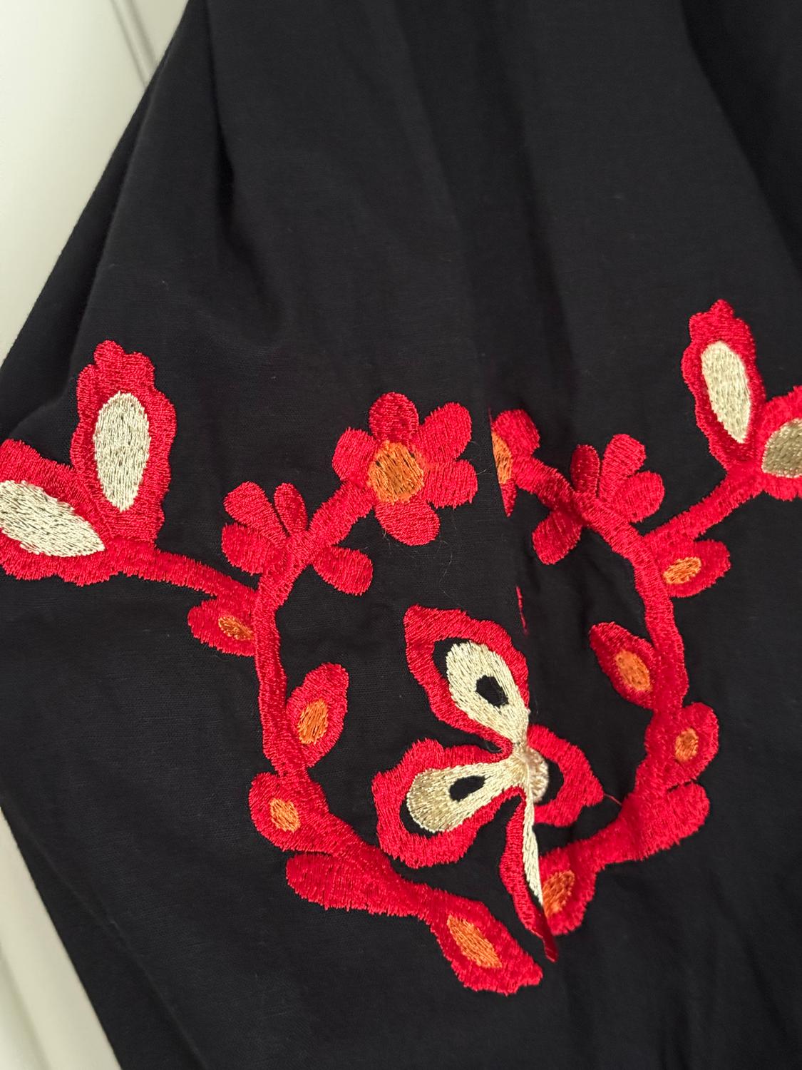 FLORAL EMBROIDERED SHORT DRESS ZW COLLECTION - Image 4